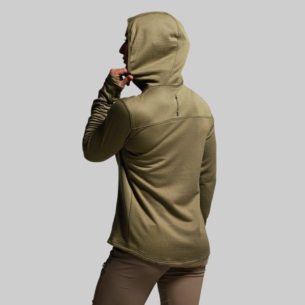 Women's Quiver Full Zip Hoodie 2.0 (OD Green)