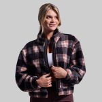 Women's Cropped Fleece Jacket (Kettle)