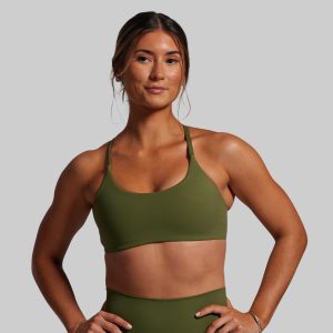 Serenity Sports Bra (Olive)