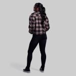 Women's Sherpa Cropped Flannel (Axe)