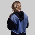 Into the Sunset Hooded Jean Jacket (Mid Wash)