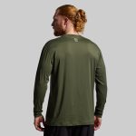 Athleisure Long Sleeve Crew (Tactical Green)