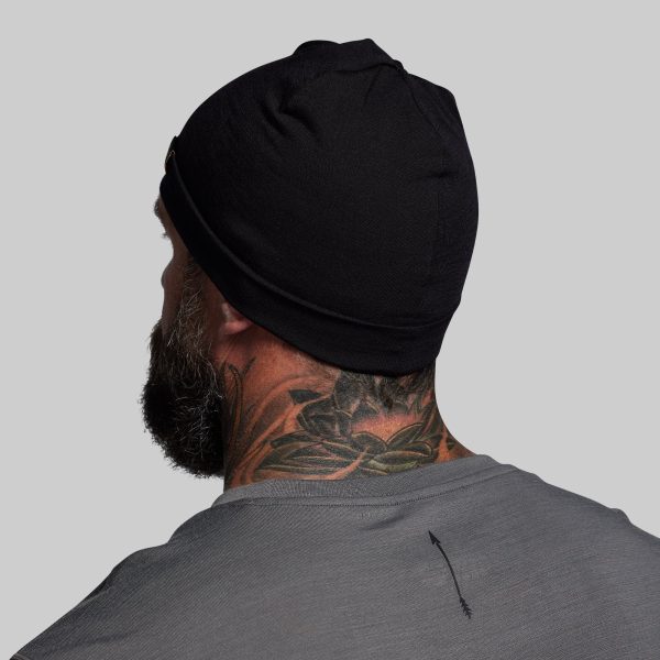 Ridgeline Merino Beanie 165 (Black)
