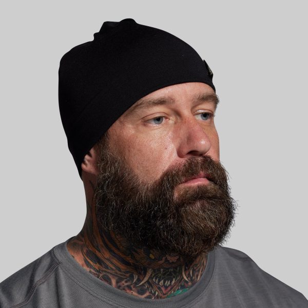 Ridgeline Merino Beanie 165 (Black)
