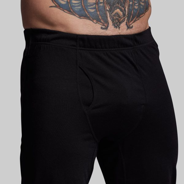 Ridgeline Merino Full Zip Bottom 165 (Black)