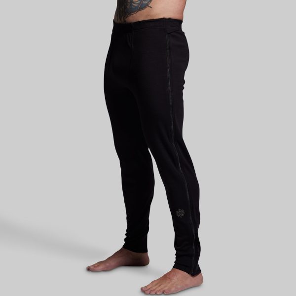 Ridgeline Merino Full Zip Bottom 240 (Black)