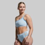 Deep End Bikini Top (Angel Blue Ribbed)