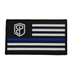 Born Primitive Velcro Flag Patch (Thin Blue Line)
