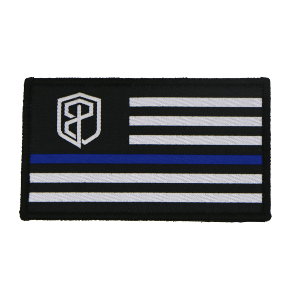 Born Primitive Velcro Flag Patch (Thin Blue Line)