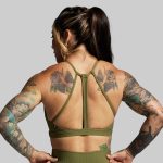 Break the Limits Sports Bra (Army Green)