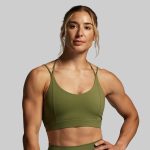 Exhale Sports Bra (Army Green)