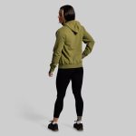 BP Classic Women's Unmatched Hoodie (Army Green)