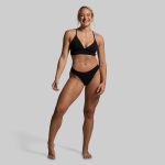 Harbor Crinkle Bikini Bottom (Black)