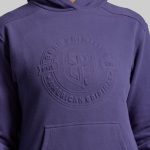 American Original Embossed Women's Unmatched Hoodie (Deep Sky)