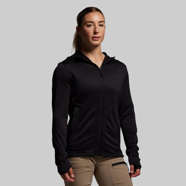 Women's Quiver Full Zip Hoodie 2.0 (Black)