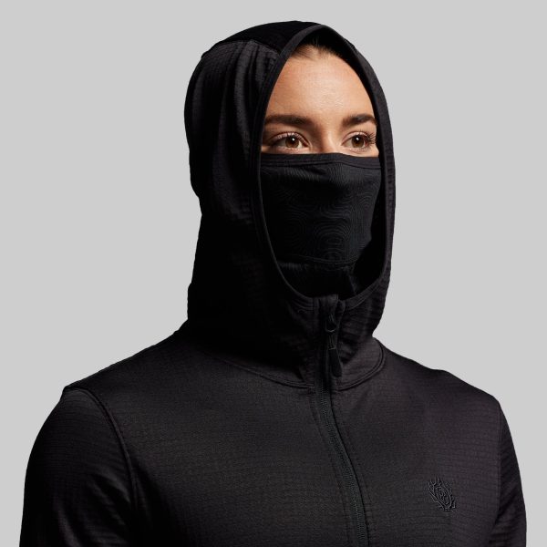 Women's Quiver Full Zip Hoodie 2.0 (Black)
