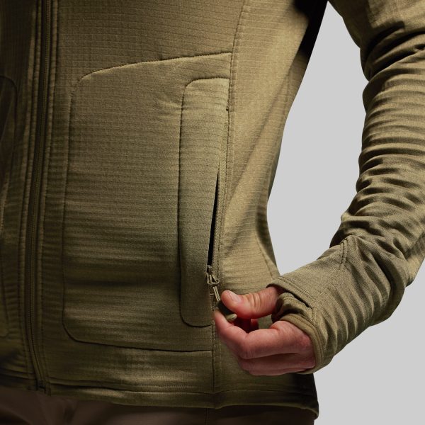 Women's Quiver Full Zip Hoodie 2.0 (OD Green)