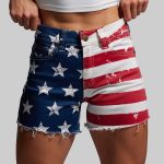 FLEX Stretchy Jean Short (American Flag)