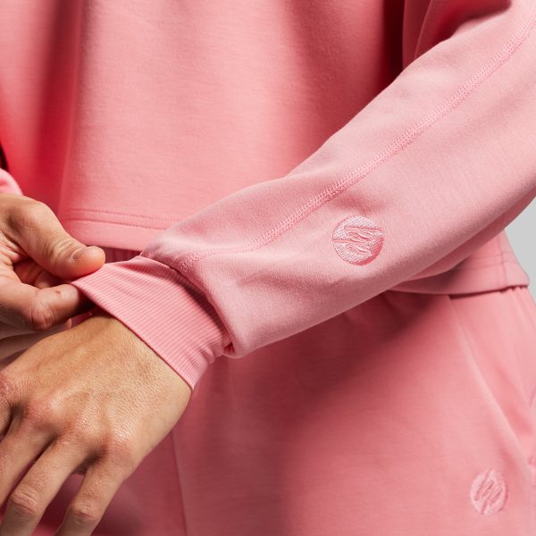 Lounge Lux Cropped Pullover (Faded Rose)