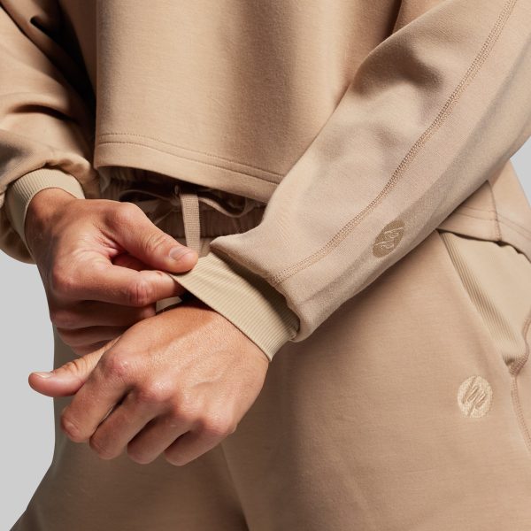 Lounge Lux Cropped Pullover (Mink)