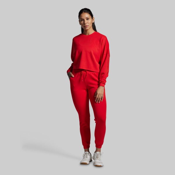 Lounge Lux Cropped Pullover (Adrenaline)