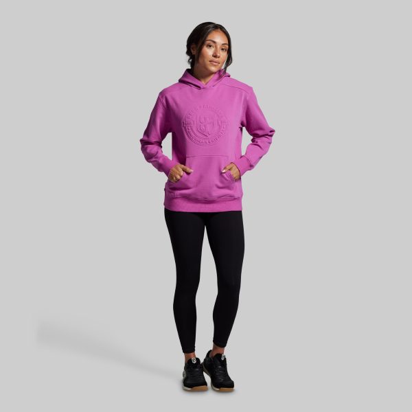 American Original Embossed Women's Unmatched Hoodie (Viola)