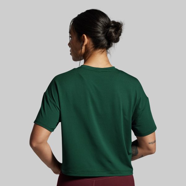 BP Premium Basic Crop Tee (Grove)