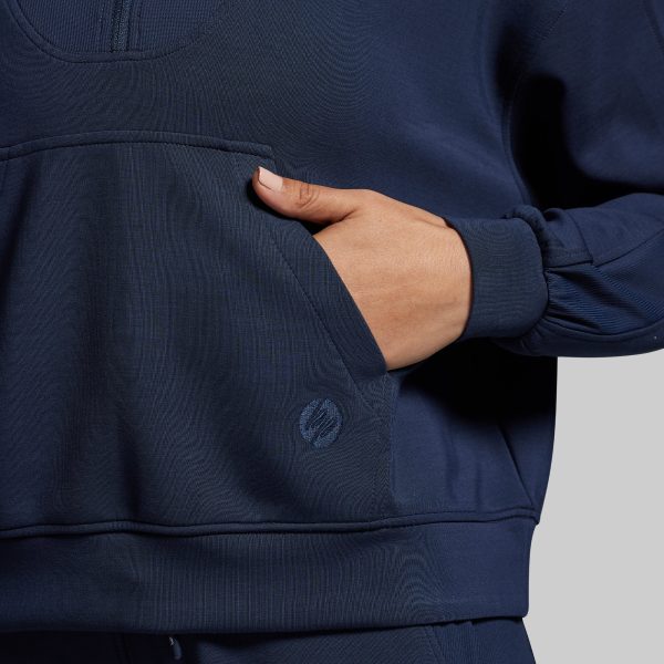 Lounge Lux Quarter Zip Pullover (BP Navy)