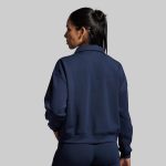 Lounge Lux Quarter Zip Pullover (BP Navy)