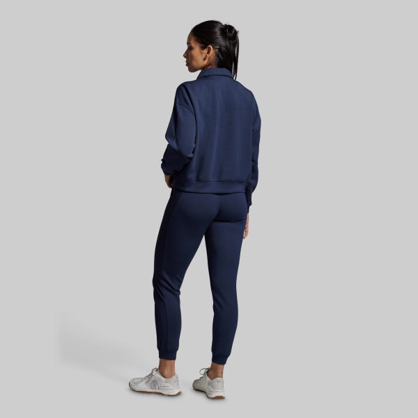 Lounge Lux Quarter Zip Pullover (BP Navy)
